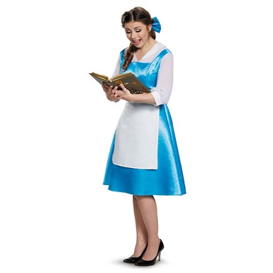 Womens Disney Belle Blue Dress Costume