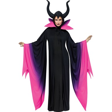 Womens Evil Queen Robe & Cap Plus Size Costume