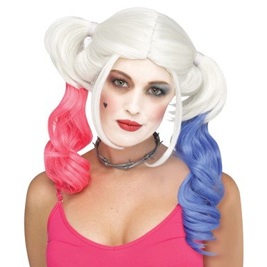 Womens Miss Chievous Harley Quinn Wig