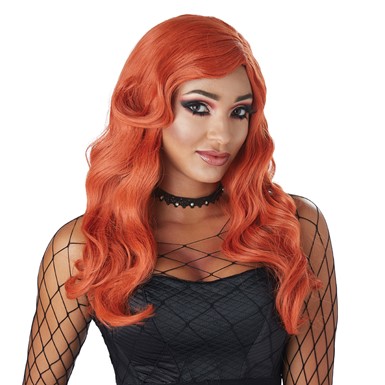 Womens Sultry Siren Sexy Gothic Auburn Wig